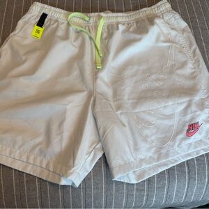 Nike limited edition White Mesh Shorts